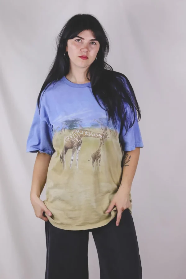 Giraffes vintage t-paita