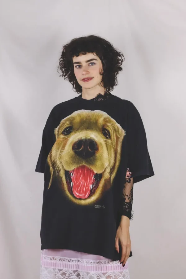 Golden dog vintage t-paita