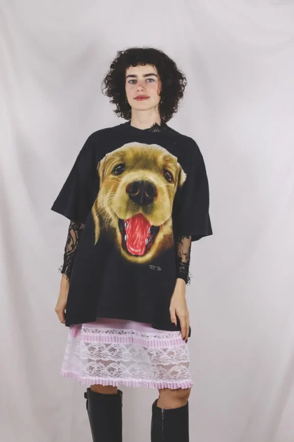 Golden dog vintage t-paita