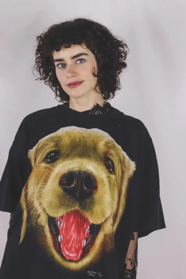 Golden dog vintage t-paita