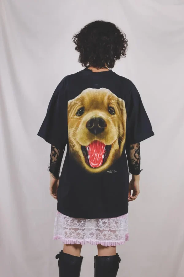 Golden dog vintage t-paita