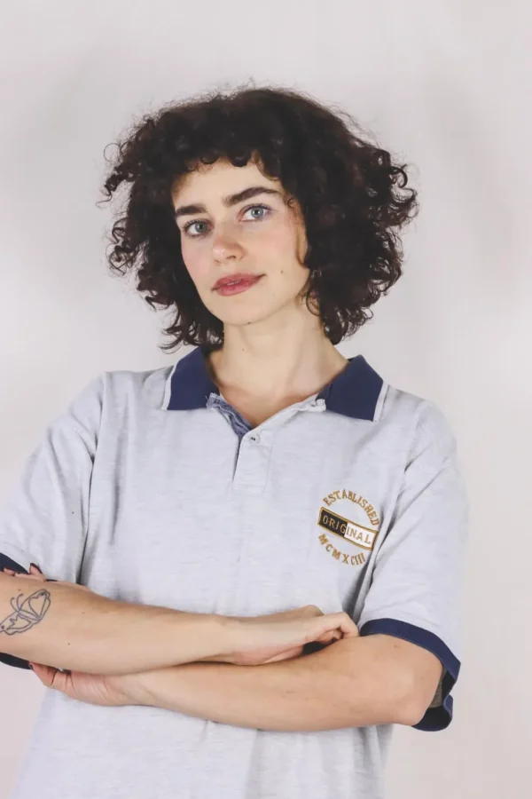 Grey polo vintage t-paita