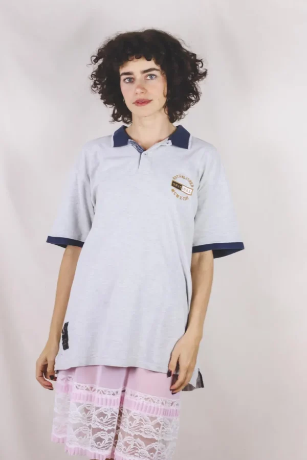 Grey polo vintage t-paita