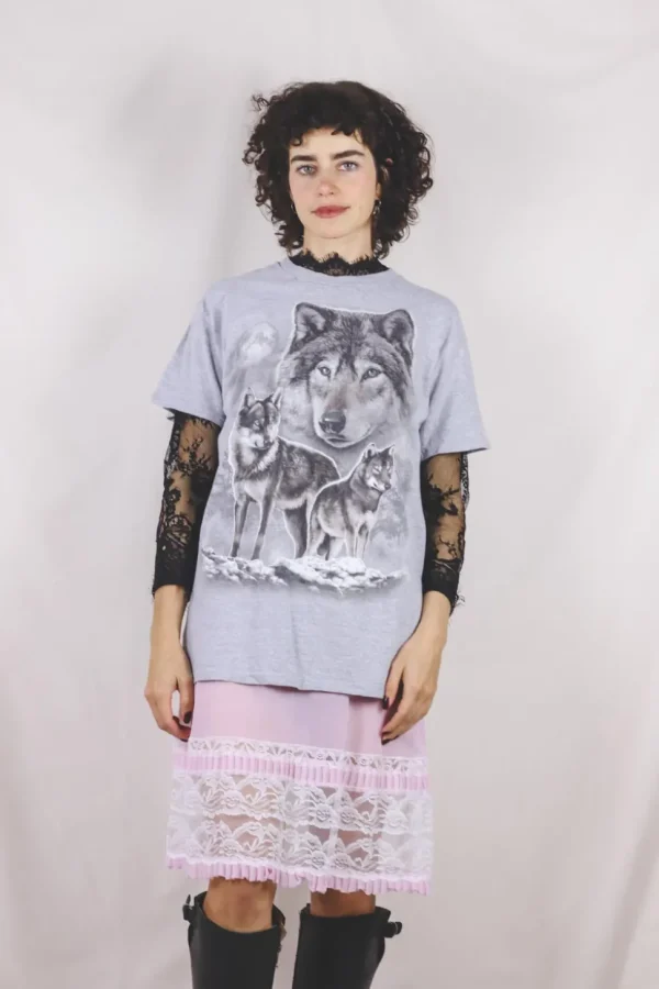Grey wolf 10-luvun t-paita