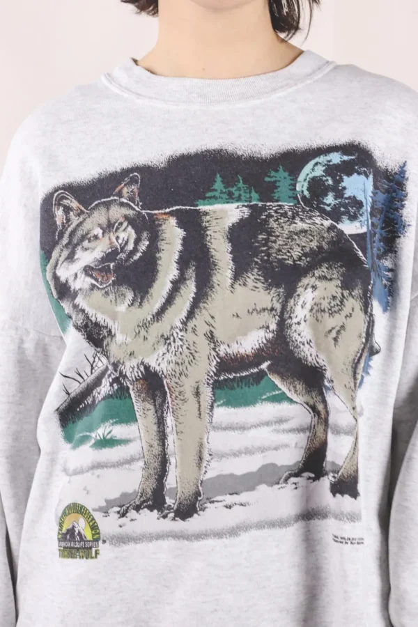 Grey wolf 90-luvun vintagecollege