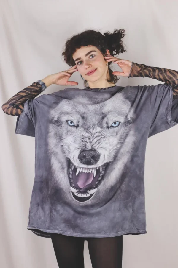 Grey wolf vintage t-paita