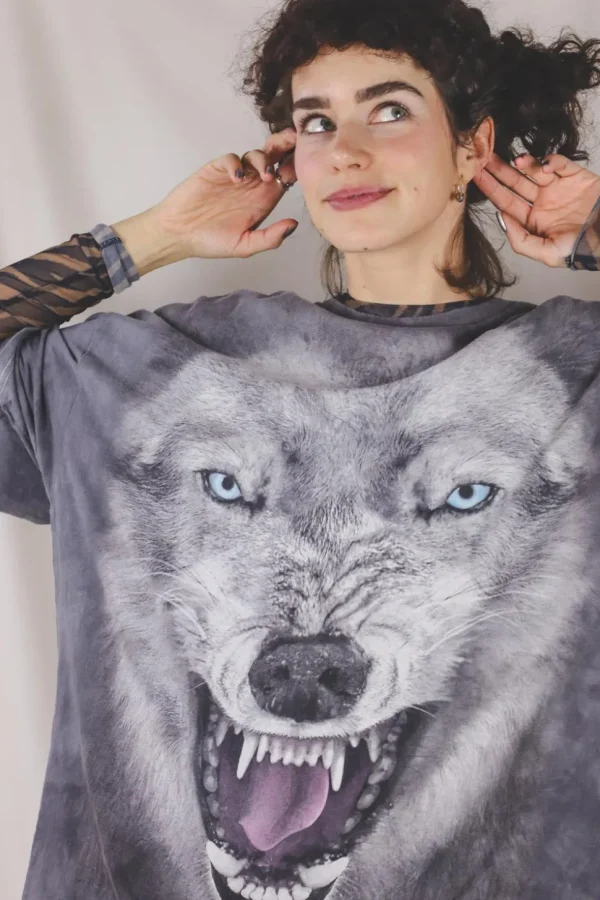 Grey wolf vintage t-paita