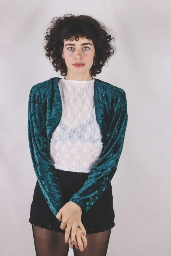 Gridelda 80-luvun vintagesamettibolero