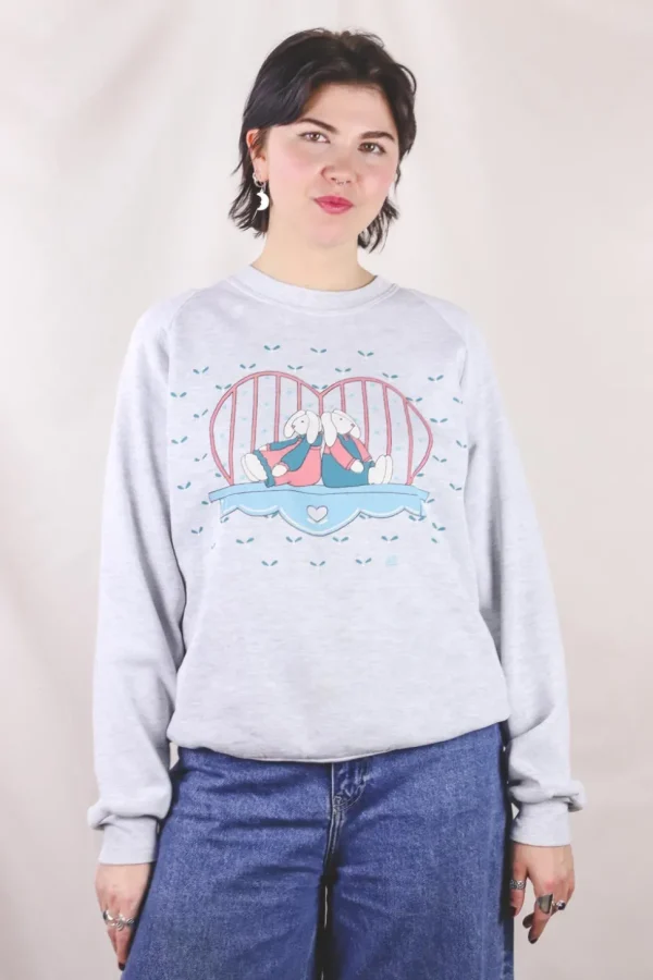 Heart bunnies 90-luvun vintagecollege
