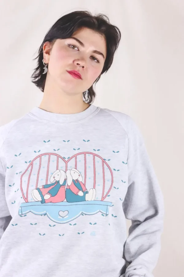 Heart bunnies 90-luvun vintagecollege