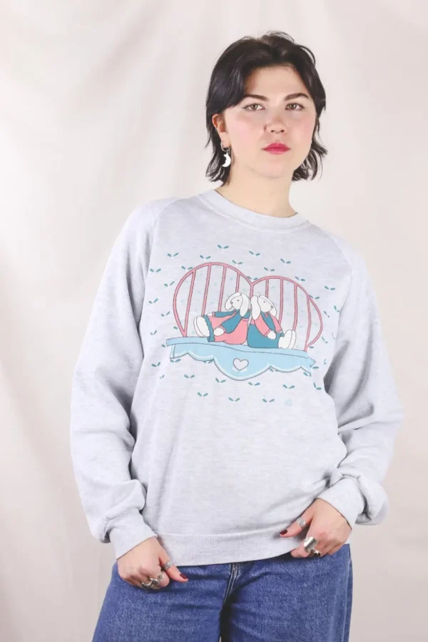 Heart bunnies 90-luvun vintagecollege