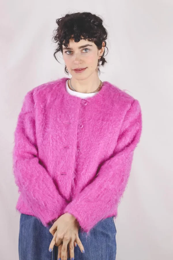 Hedda vuorellinen vintagemohairneuletakki