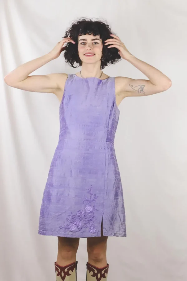Helinä vintagesilkkimekko