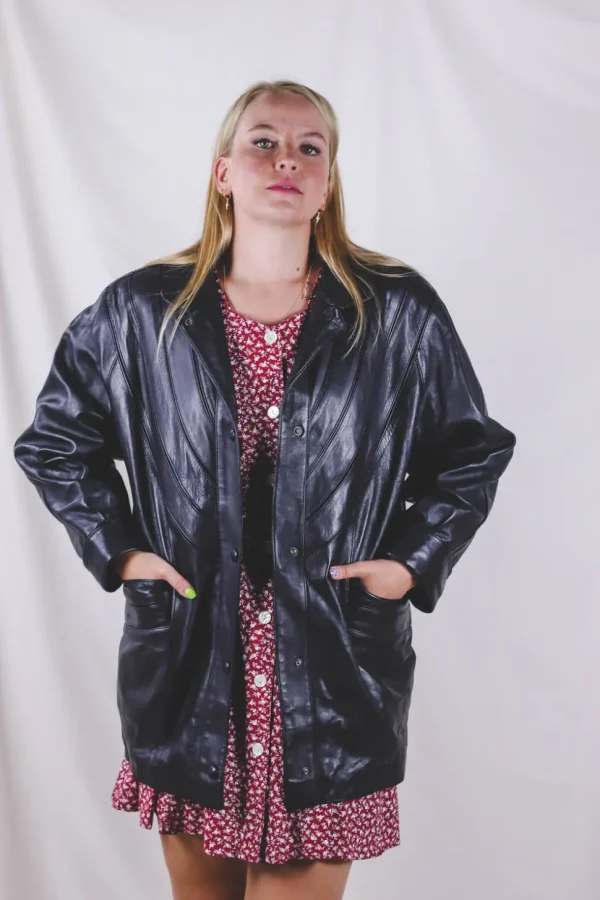 Helsi vintagenahkatakki