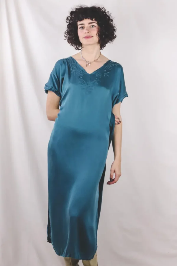 Holly vintagesilkkimekko