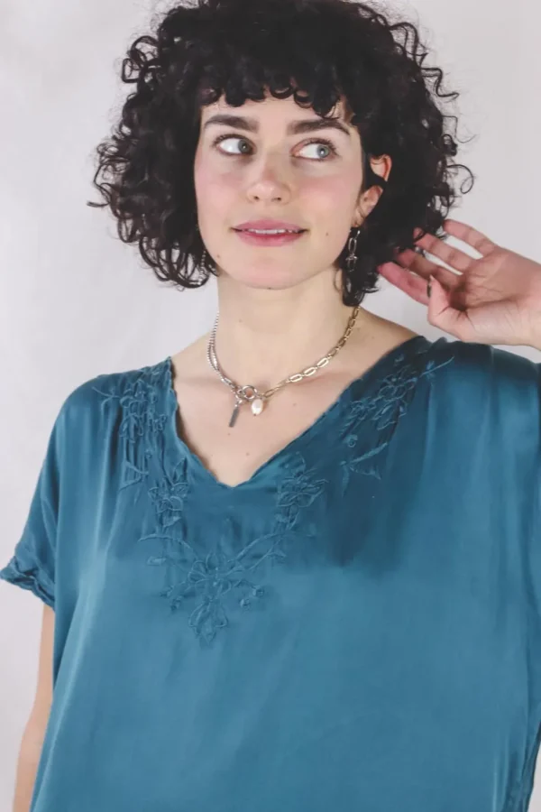 Holly vintagesilkkimekko
