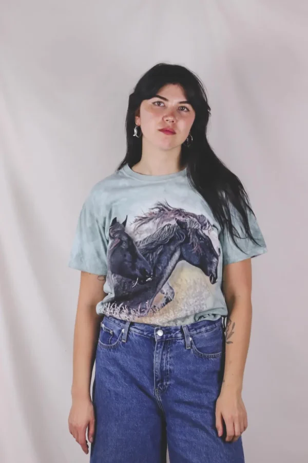 Horses vintage t-paita