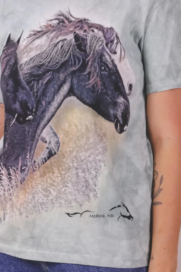 Horses vintage t-paita