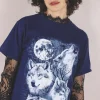 Howling wolf 10-luvun t-paita