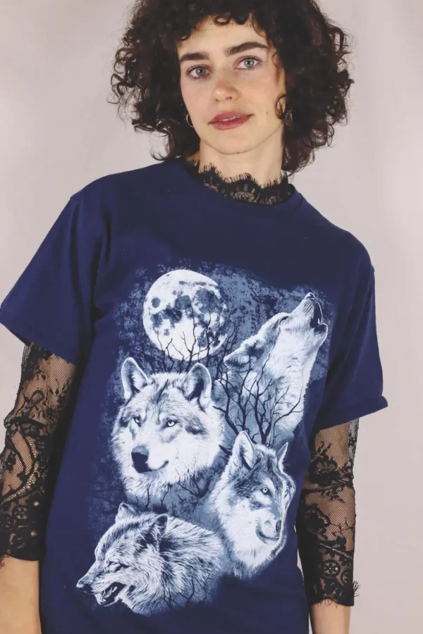 Howling wolf 10-luvun t-paita