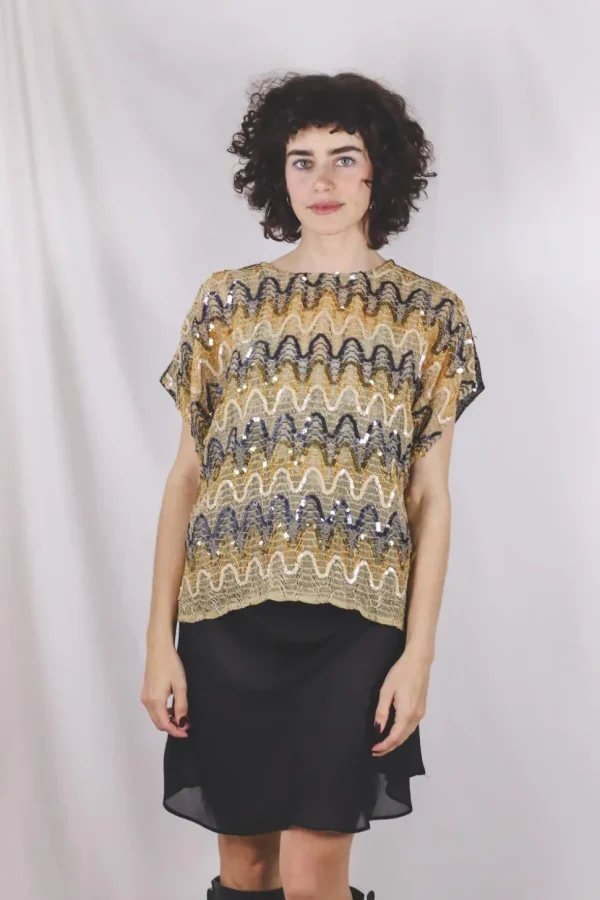 Inga vintagepaljettipusero