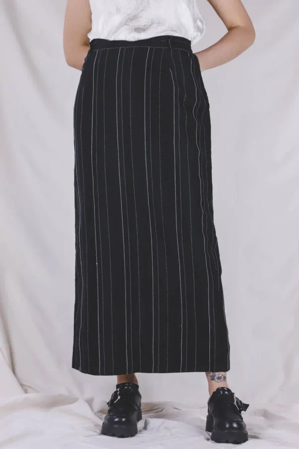 Isa kotimainen vintage-silkki-pellavahame