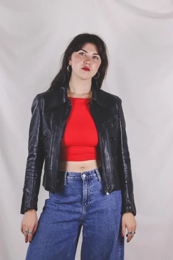 Lenida vintagenahkatakki