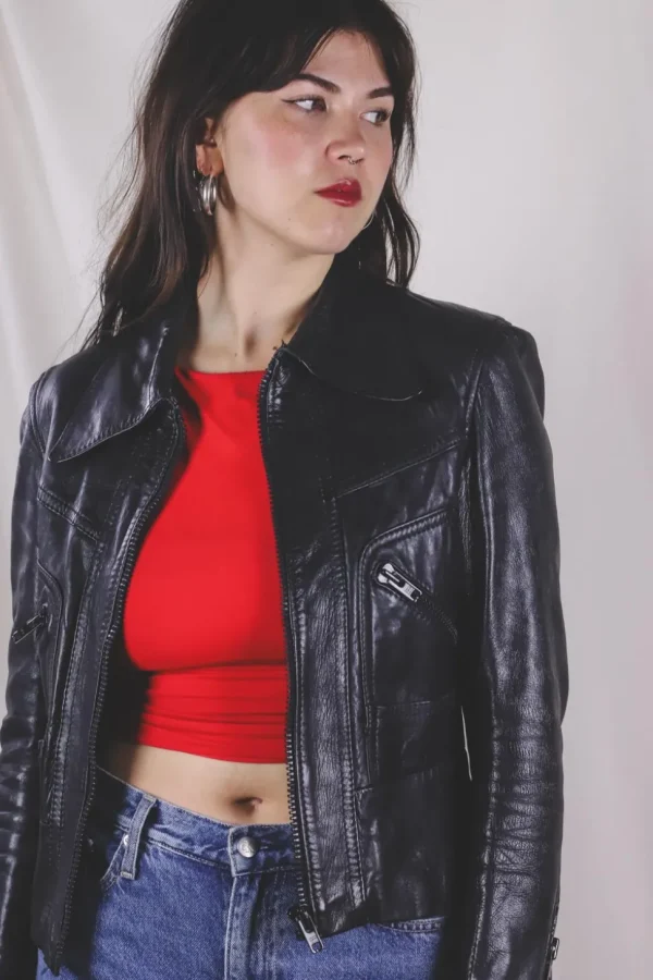 Lenida vintagenahkatakki