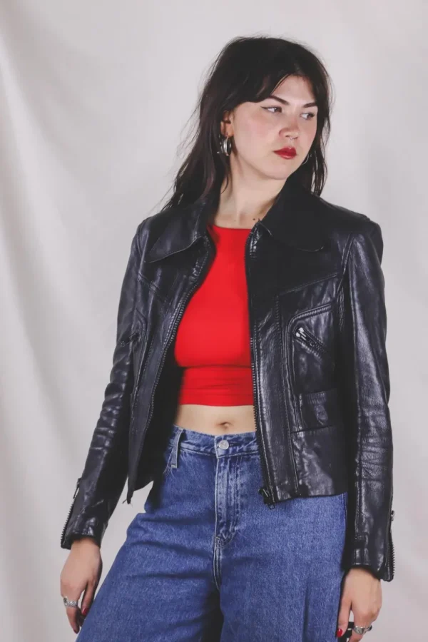 Lenida vintagenahkatakki