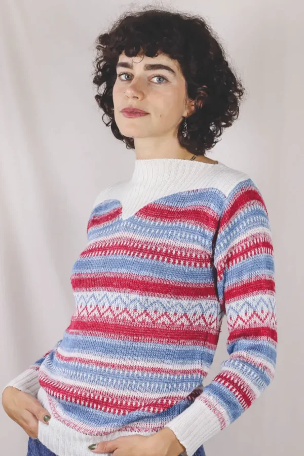 Lilya 70-luvun kotimainen vintageneulepaita