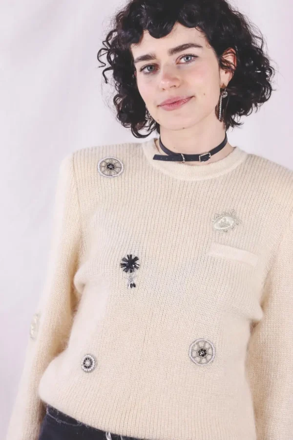 Lumi vintagemohairneulepaita