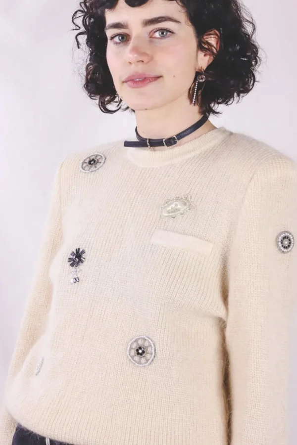 Lumi vintagemohairneulepaita
