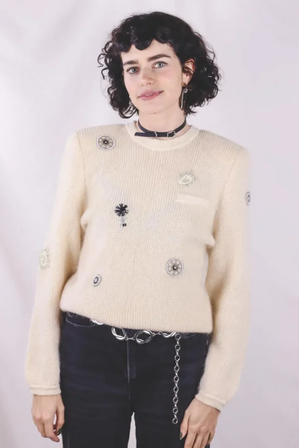 Lumi vintagemohairneulepaita