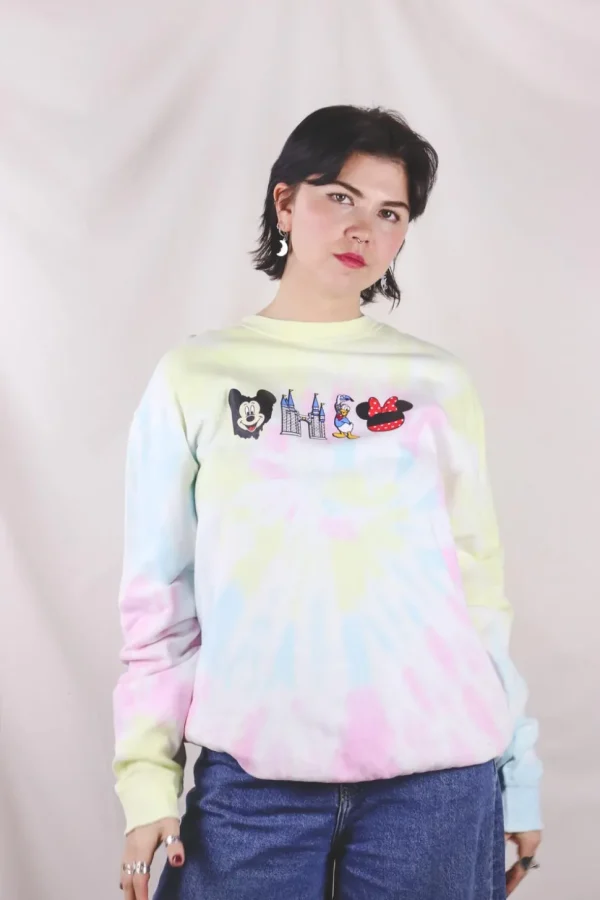 Mickey tie dye 2hand-college