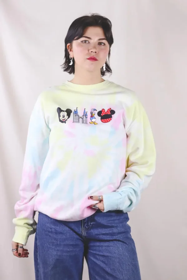Mickey tie dye 2hand-college