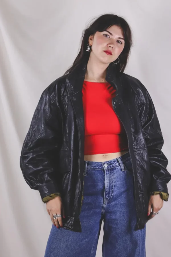 Milva vintagenahkatakki