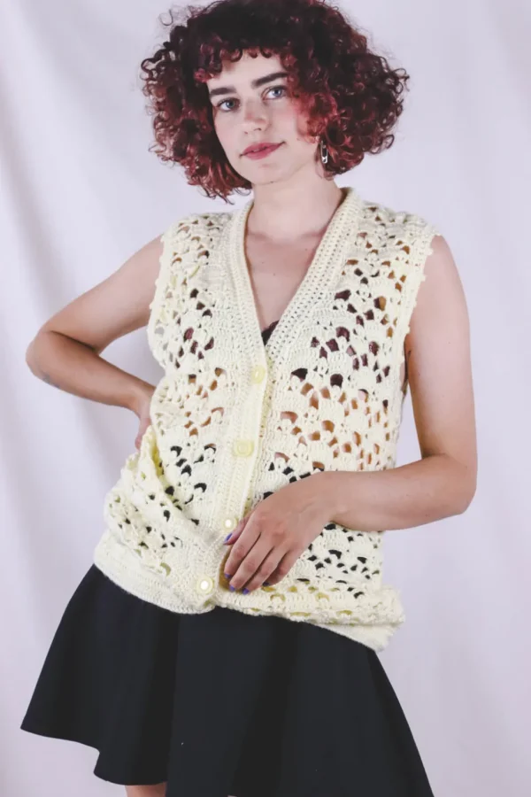 Miola vintagevirkkuuliivi