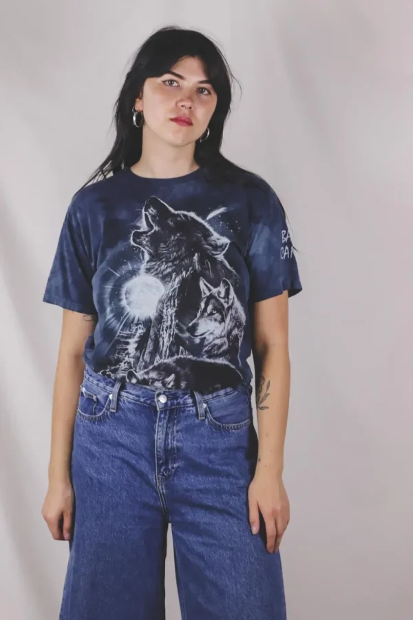 Moon night wolf t-paita