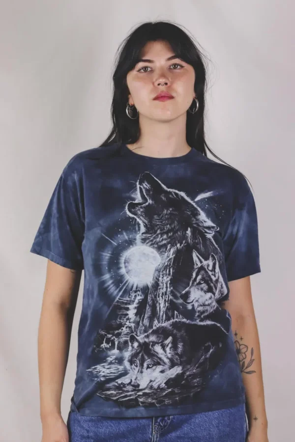 Moon night wolf t-paita