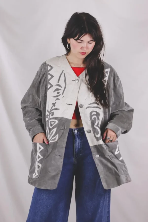 Neela vintagemokkanahkatakki