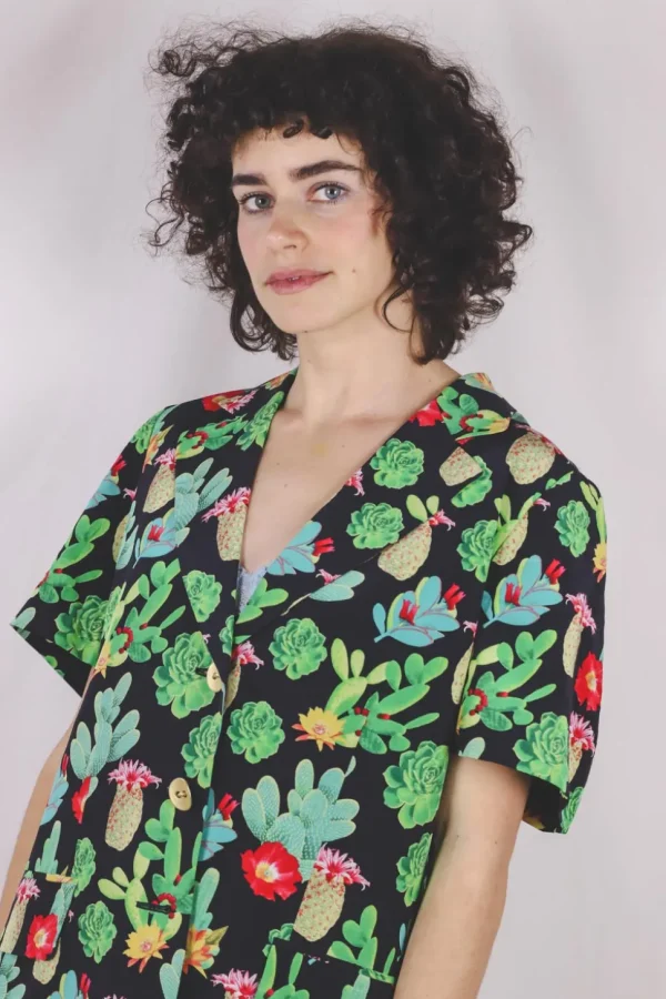 Nelda vintagesilkkihedelmäjakku