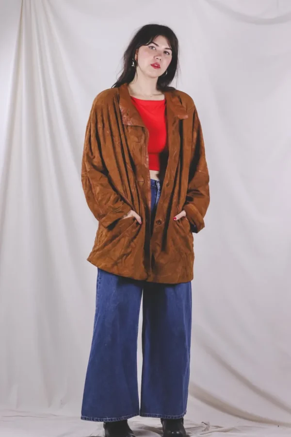 Olga vintagenahkatakki