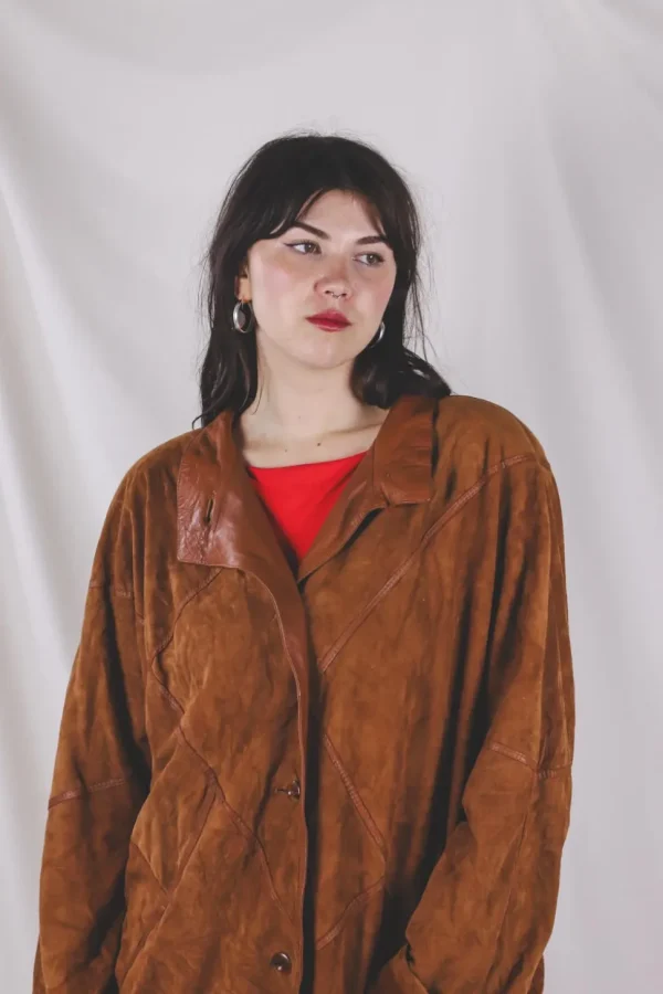 Olga vintagenahkatakki