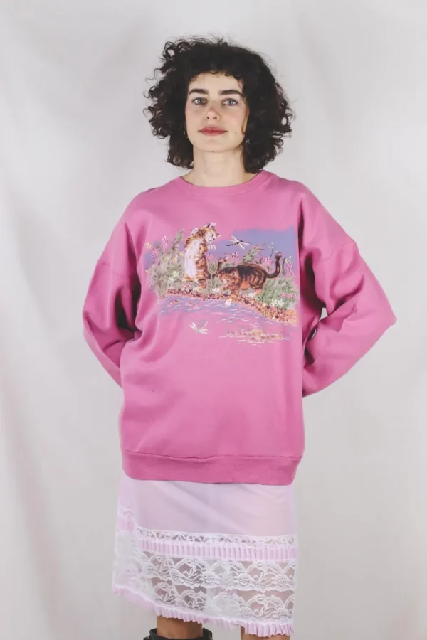 Pink cats vintagecollege