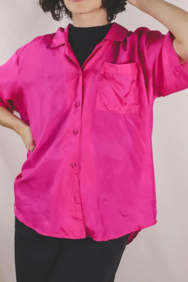 Pink vintagesilkkipusero