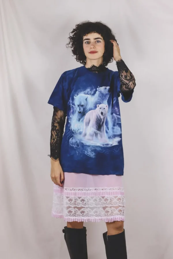 Polar bears vintage t-paita