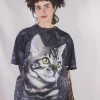 Pretty cat vintage t-paita