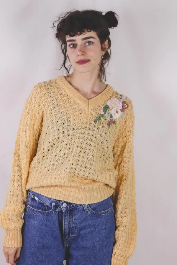 Pulmu vintagevirkkuuneule