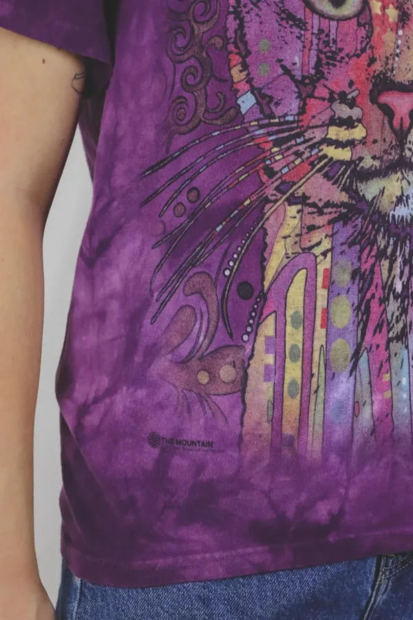 Purple kitten t-paita
