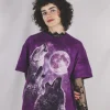 Purple wolf t-paita